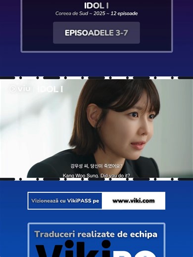🇷🇴 ACTUALIZARE: Au fost finalizate episoadele 3-7! 💙 Linkul este în Bio sau caută pe Rakuten Viki! 🤩 Nu ezita să lași un comentariu despre serial. 📺 DETALII SERIAL: IDOL I | Coreea de Sud | 2026 | 12 episoade | VikiPASS ✨ SYNOPSIS: Maeng Se Na, temuta „avocată a răufăcătorilor”, ascunde un secret: e admiratoare devotată a trupei Gold Boys. Când solistul Do La Ik e acuzat de crimă, ea preia cazul pentru a-și salva idolul, ascunzându-și identitatea. Ancheta o apropie de La Ik, dezvăluind o la