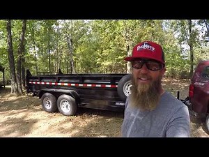 NEW SureTrac Dump Trailer Reveal & Cleanup Work! First Cleanup Job & Already Making Money with it!