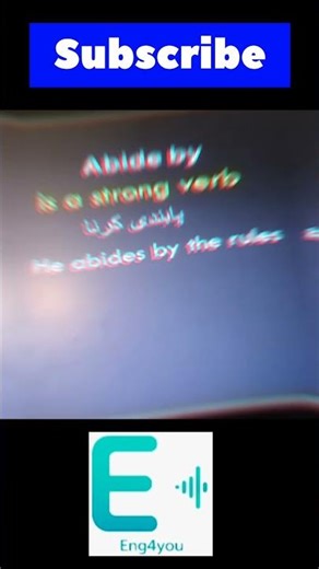 Stop Saying It Wrong! The Correct Forms of “Abide” Explained in Seconds