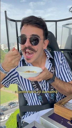 I ATE HANGING FROM A CRANE - Dinner In The Sky São Paulo #Shorts