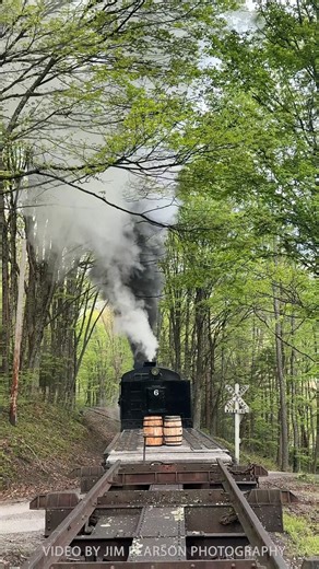 5.1K views · 337 reactions | Cass Scenic Railway Heisler #6 pulls uphill during the Cass Spring Photographers Special, out of Cass, West Virginia on May 3rd, 2025. | Jim Pearson Photography | Facebook