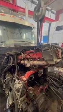 Cummins cylinder head dual cam removal#mechanic #diesel