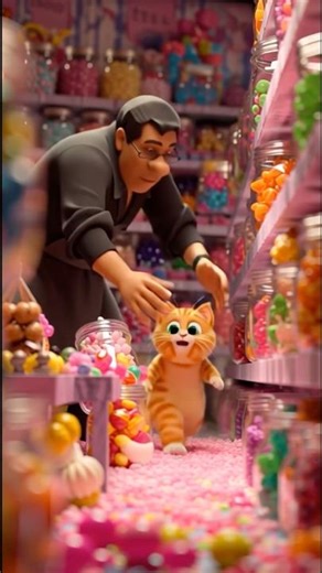 Milo’s Candy Shop Adventure! 🍬🐾 Cute Cat Finds Magical Gems | Kids Cartoon Story