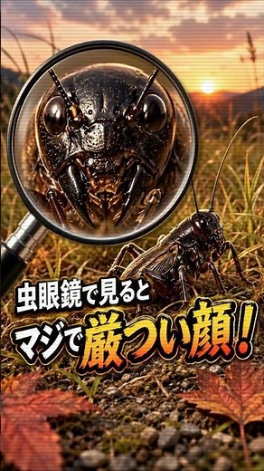 【癒しの音色は罠】仲間同士で喰い殺し合う地獄の使者「エンマコオロギ」のヤバすぎる正体…！ #1分雑学 #昆虫 #危険生物