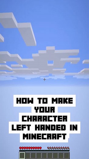 How to make your player left-handed in Minecraft #fyp #foryoupage #minecraft #minecrafttutorial #minecrafthacks