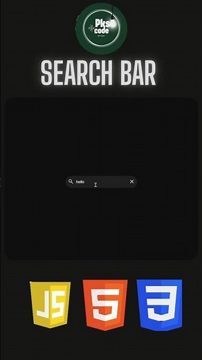 Modern Search Bar UI Animation | HTML CSS JS