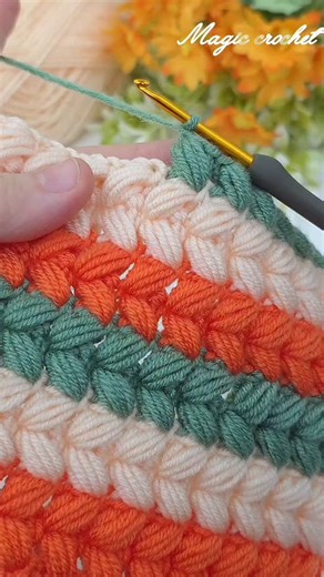 Aslı ile sanatsal tasarımlar on Instagram: "Wow!! Easy tunisian crochet model #crochet"