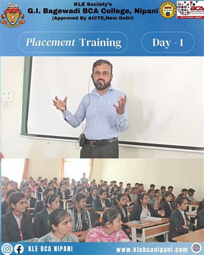 🎯 Placement Training Update ||| #klebcanipani