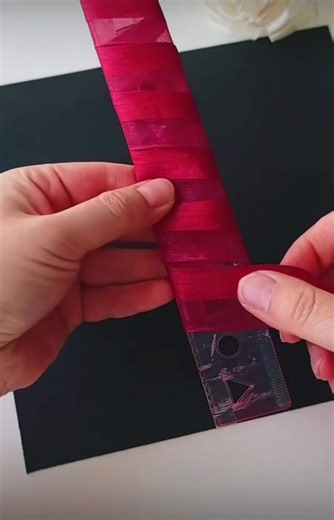 Creating Beautiful Ribbon Roses with Double Layered Tape