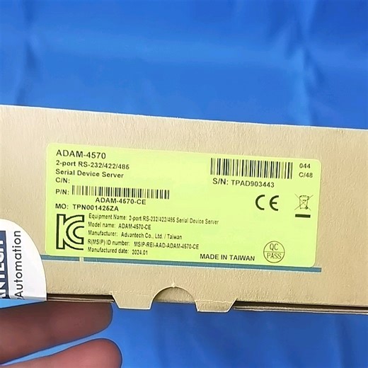 ADVANTECH ADAM-4570 Ethernet to Serial Adapter Card 2-PORT RS-232/422/485 ADAM-4561/4571/4570 ADAM-6052