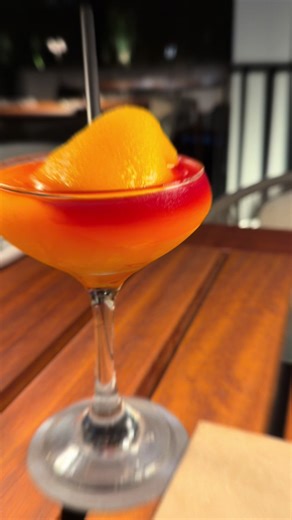 Cactus Club Cafe Peach Bellini Before Iceman Drop
