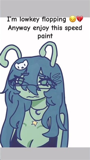 Watch ts flop #flopping #art #ibispaintx #artist #alien #drawingapp #drawing #cookierunkingdomfanart