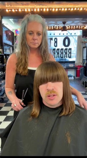 Kindly referred to the salon down the street for his next bang trim… | The Barberette Shop