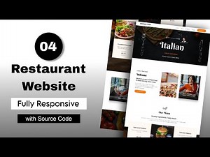 04 | Restaurant Website using HTML & CSS (Fully Responsive ) Frontend Project | Italian Restaurant