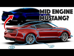 Designer creates MID-ENGINED Ford Mustang - C8 competitor?