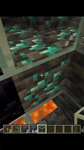 Minecraft Trick To Find Diamonds Under Lava #minecraft