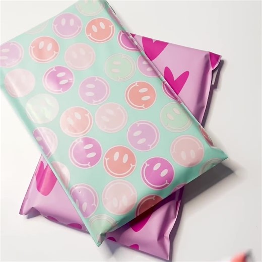 Pink Hearts Poly Mailers 6x9 - Boutique Shipping Bags - 25 Pack - Etsy