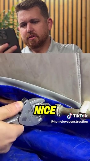 Leaky pipe? Freeze the water inside the pipe. Then, fix it! That’s wild — and effective. Video from: @mmplumber #plumbing #reaction #reactionvideo #plumber