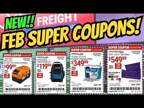 Harbor Freight FEBRUARY Super Coupons are HERE! (2-2 thru 2-16)