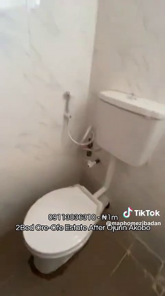*TO LET* 2Bedroom Flat To Let At Ore _Ofe Estate After Ojurin Akobo with all necessary Facilities FACILITIES: POP All Through Wardrobe Kitchen Cabinet Rooms Ensuite Prepaid meter 2in Compound Floored Compound RENT: ₦1m (A Minute Trekk to the main express road) #mappinnacle #maphomez #ibadanhouseagent #akobo #ibadanproperties