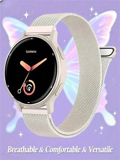 18mm, 20mm, 22mm Metal Watch Band Compatible With Smartwatches, Stainless Steel Mesh Strap For Vivomove 3S/Style/Luxe/Sport/3, Vivoactive 5/6/4/4S/3, Venu 3S/3/2S/2/2 Plus/Sq/Sq 2, Forerunner 35/45/45S/55/245/255/255S/265/265S/645/735XT/745/935/945/945 LTE/965, Fenix 5/5 Plus/6/6 Pro/7 Series, Epix Gen2, Instinct 1/2, Enduro/Enduro 2, Approach S12/S40/S42/S62, Descent Mk1/Mk2/Mk2i/Mk3 Smartwatches, Suitable For Men And Women | SHEIN