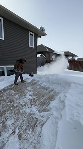 Oh please say this is the last snow fall of the year!!! Looking forward to walking out the door in shorts! • I really think the winter makes us enjoy the summer so much more • This ego power shovel has been awesome for clearing the paths and deck all winter. It’s pretty much a snow blower on a stick EGO Power Plus . . . #winter #ego #egopowerplus #snow #shovel #tools #yxe #saskatoon | Kruger Construction