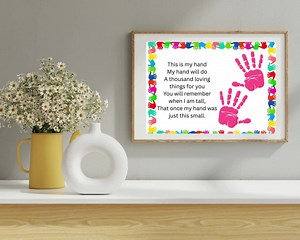 This is My Hand Poem Printable – Handprint Craft for Kids – DIY Keepsake Gift for Dad, Mom, or Grandparents – Instant Download - Etsy Canada