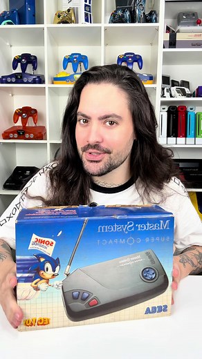 Todo dia um console da coleção Part12 Master System Super Compact #sega #games #playstation #nintendo #retro