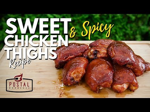 Smoked Chicken Thighs - Sweet and Spicy Chicken in the Pit Barrel Cooker