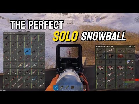 The PERFECT SOLO SNOWBALL - Rust Console Edition