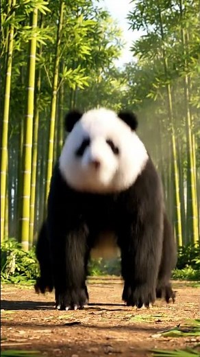 Panda Ninja Flips but Lands Like a Wet Potato | Funny Panda Animation | Nebula Shots