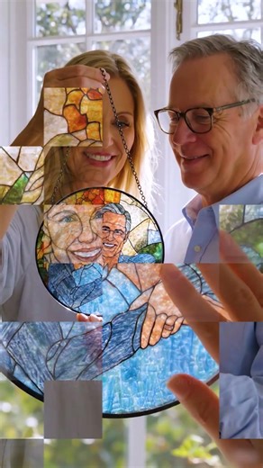 Transform Your Memories with Custom Photo Stained Glass Suncatchers!