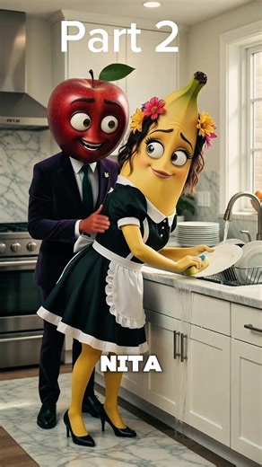 Part 2 Bananita stuck in this situation applito try to …. #sadstory #brainrot #foodstory #fruitstory #aistory