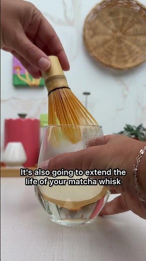 Are you blooming your new matcha whisk?