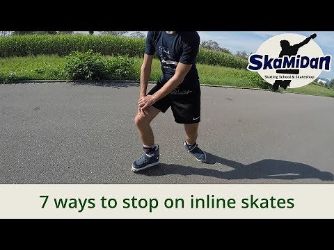 Inline Skating: How To Brake And Stop - 7 Ways - Without A Heel Brake - Fitness Inline Basics #02