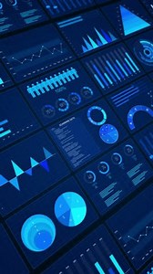 Financial data document graph chart report statistic Data analytics AI technology. Big data, business artificial intelligence marketing research planning strategy analysis business technology hologram