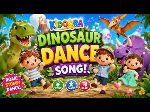 Dinosaur Dance Party! 🦖🦕 | Fun Kids Song with Dylan, Darian & Kiana