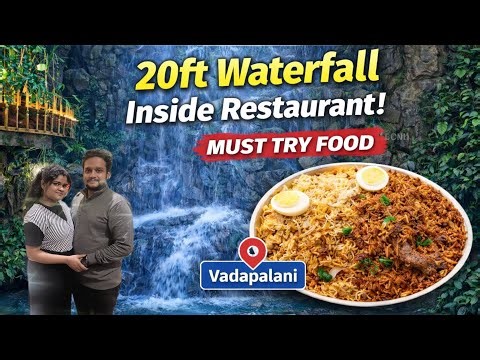 Unreal Experience: Waterfall Themed Restaurant🌴