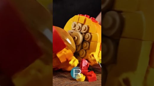 Cutting LEGO fruit! 🥝🍍 — Surprise inside! | ASMR short