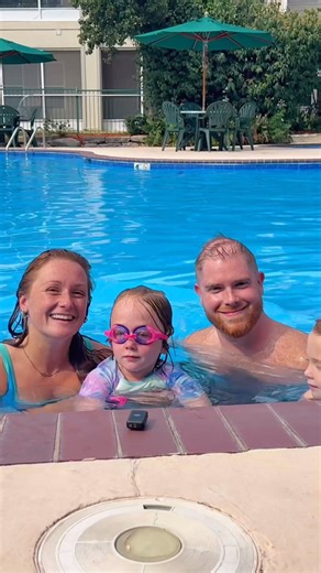 Brady and Ashlyn are soaking up the family fun in Branson ☀️🏊‍♀️ From pool days to kiddie pool giggles, they’re making sweet memories with their daughters—plus a Showboat Branson Belle cruise is on deck! #SpinnakerResorts #BransonMO #FamilyVacation #SpinnakerMemories #ShowboatBransonBelle | Spinnaker Resorts: Branson