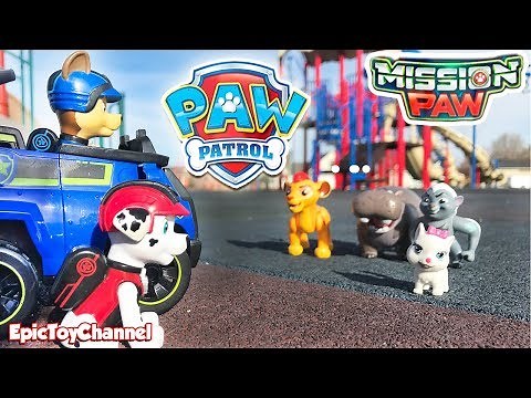 Paw Patrol Nickelodeon Rescue Disneys Lion Guard at Park from Sweetie the Villain from Paw Patrol