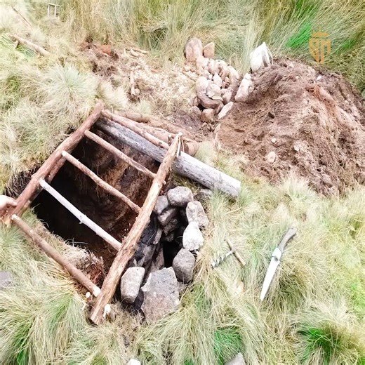 Building a secret underground shelter ,stone fireplace inside,stealth camping ireland | Bushcraft Lifestyle