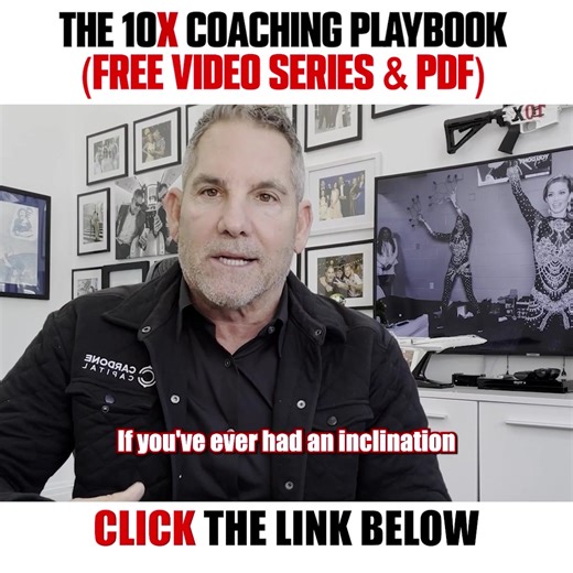 Want to grow your coaching or consulting business—fast? Get Grant Cardone’s 10X Coaching Playbook absolutely FREE and discover the proven steps to attract more clients, increase your income, and build a scalable business. No fluff—just the exact blueprint top coaches are using to dominate their niche. | Grant Cardone