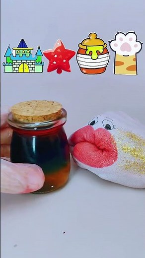 ASMR Convenient to eat two-dimensional snacks, children's food 🍦🍧🍰🍬 #snacks #candy #sweet #fun