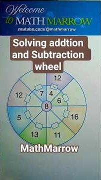 How to solve addition and subtraction wheel. @MathMarrow