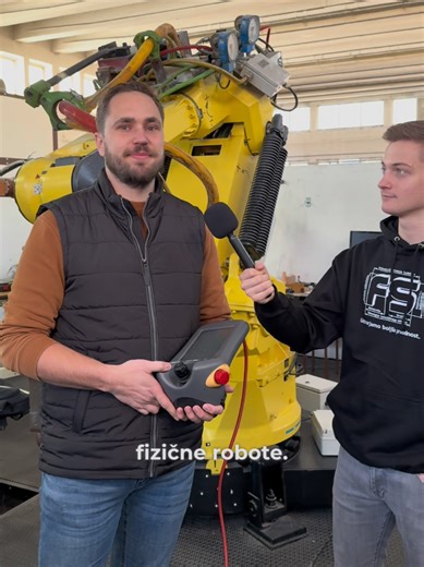 Prihodnost je v gibanju – in mi jo krmilimo! Mehatronika na FSUM povezuje mehaniko, elektroniko in pametno programiranje. Oglejte si, kako robotski sistemi oživijo pod rokami naših študentov in raziskovalcev. Ste pripravljeni programirati prihodnost? Preveri študijski program Mehatronika: https://www.fs.um.si/studij/studijski-programi/1-stopnja/univerzitetni/mehatronika/ #mehatronika #robotika #fsum #industrija40 #avtomatizacija
