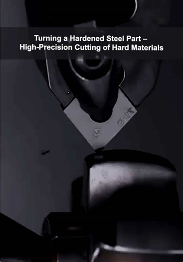 Turning a Hardened Steel Part - High-Precision Cutting of Hard Materials.#cnc #milltronics #machining #cncmachining #precisionmachining