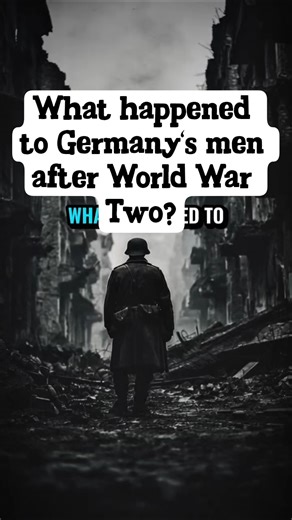 What happened to Germany’s men after World War Two? #shorts #history #ww2