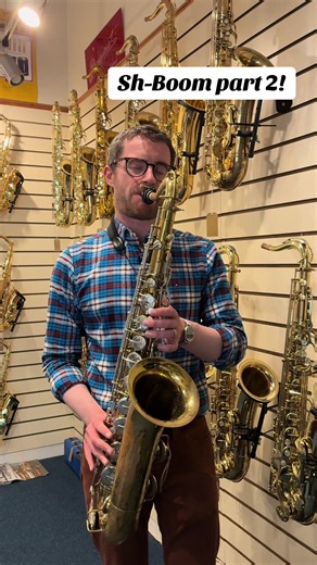 Playing part 2 of Sam Taylor’s solo on Sh-Boom! 🎷 #saxophone #sax #saxplayer #rocknroll #saxophonist