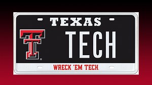 Texas Dept. of Motor Vehicles unveils new TTU license plate design